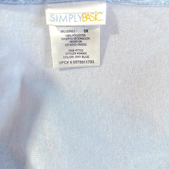 Pretty Vintage Baby_Blue *Long Sleeves Soft Fleece Nightgown w/Quilted Design 3x - Picture 9 of 16